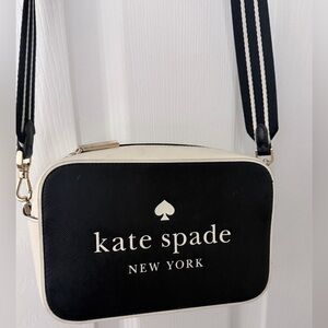Kate Spade Black and Cream Crossbody Bag